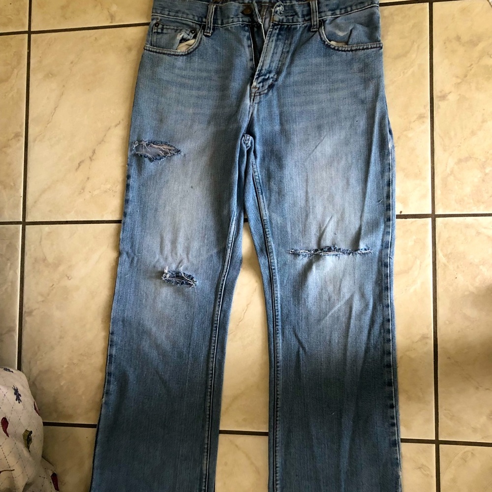 Low Waisted American Eagle Ripped Jeans